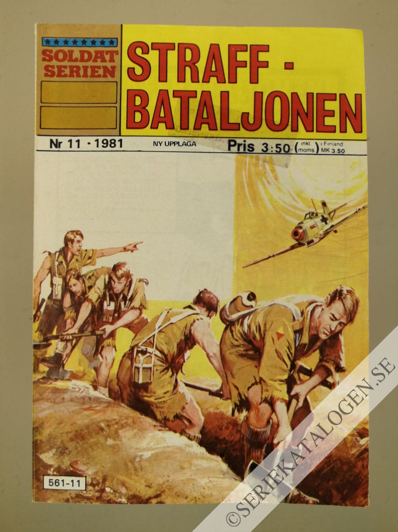 Framsida på Soldatserien #11 - Straffbataljonen (1981)