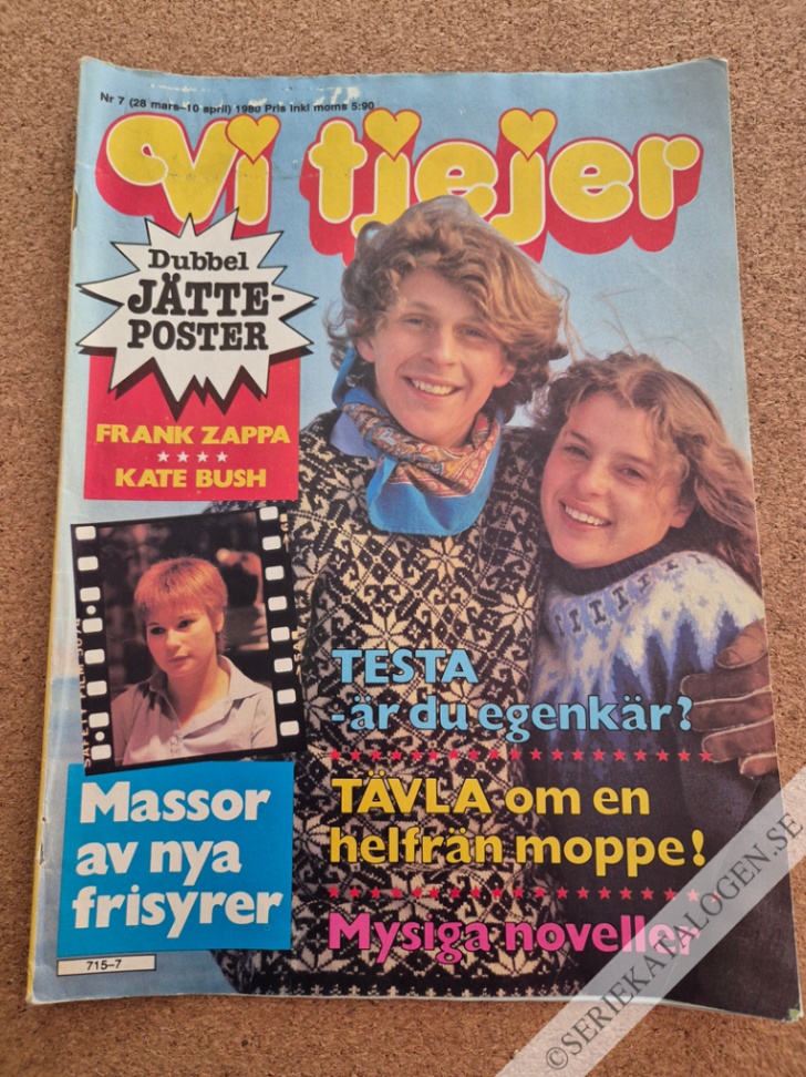 Framsida på Vi tjejer #7 (1980)