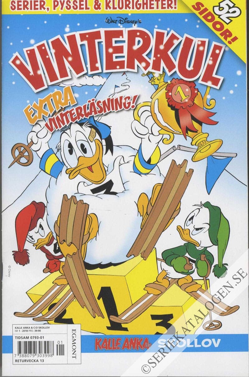 Framsida på Kalle Anka & C:o - Skollov Vinterkul (2018)