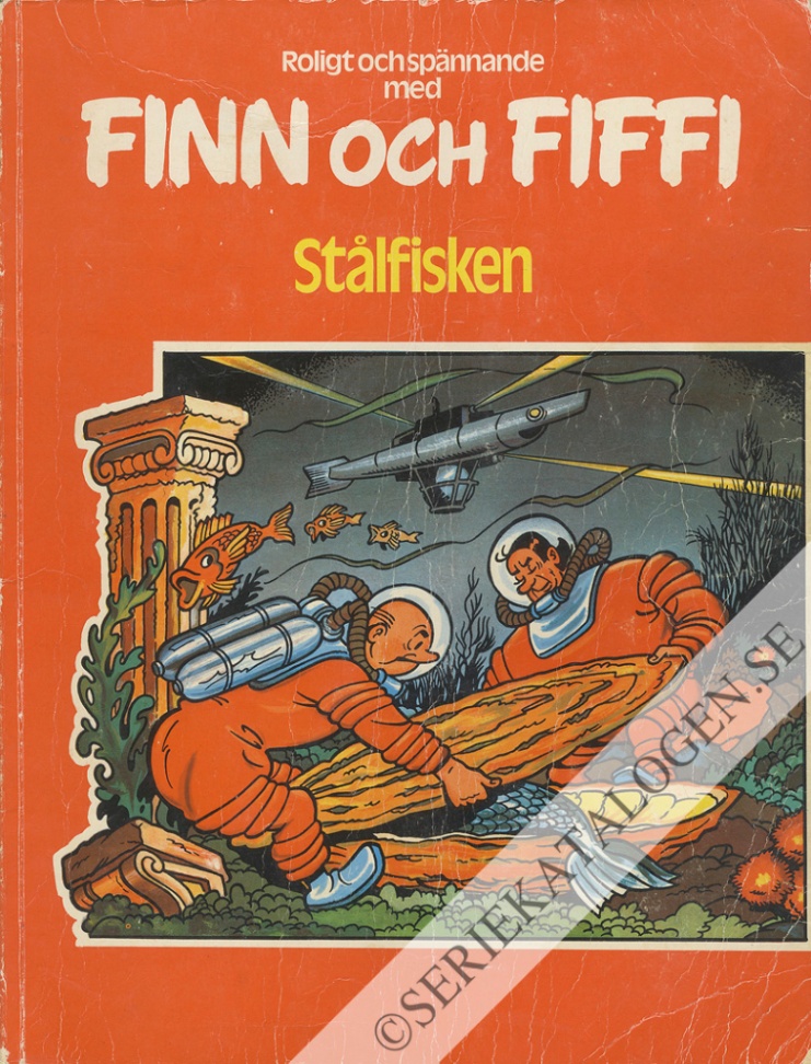 Framsida på Finn och Fiffi #44 - Stålfisken (1979)