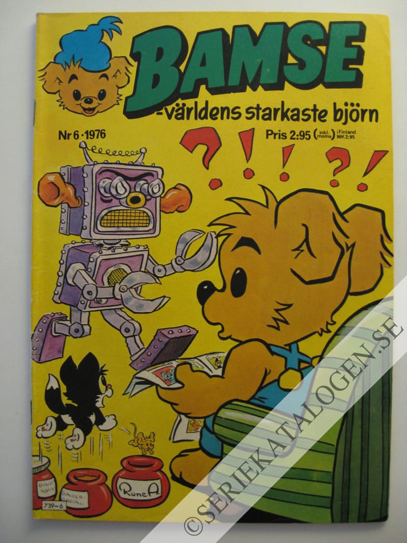 Framsida på Bamse - världens starkaste björn #6 (1976)