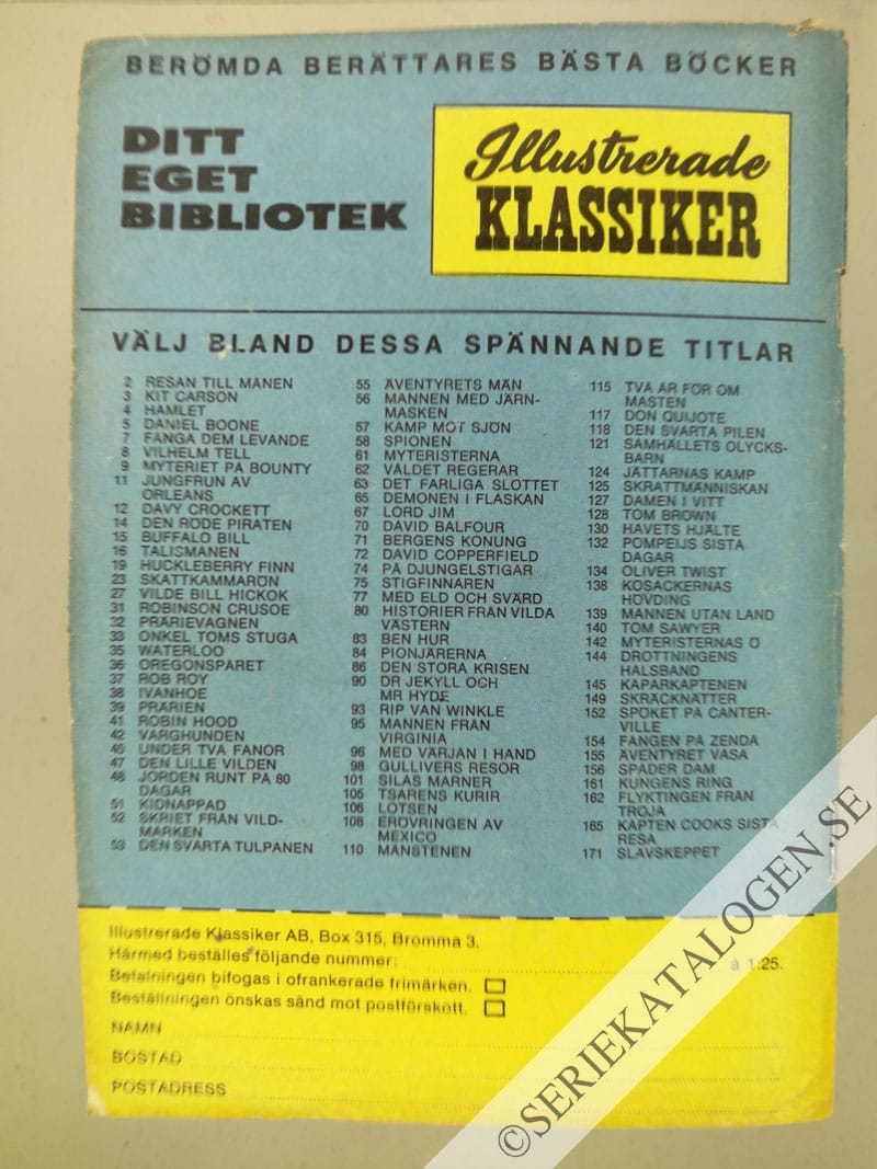 Baksida på Ökenfällan (1966)