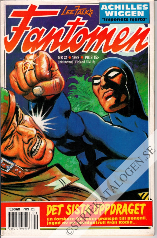 Framsida på Fantomen #21 (1992)