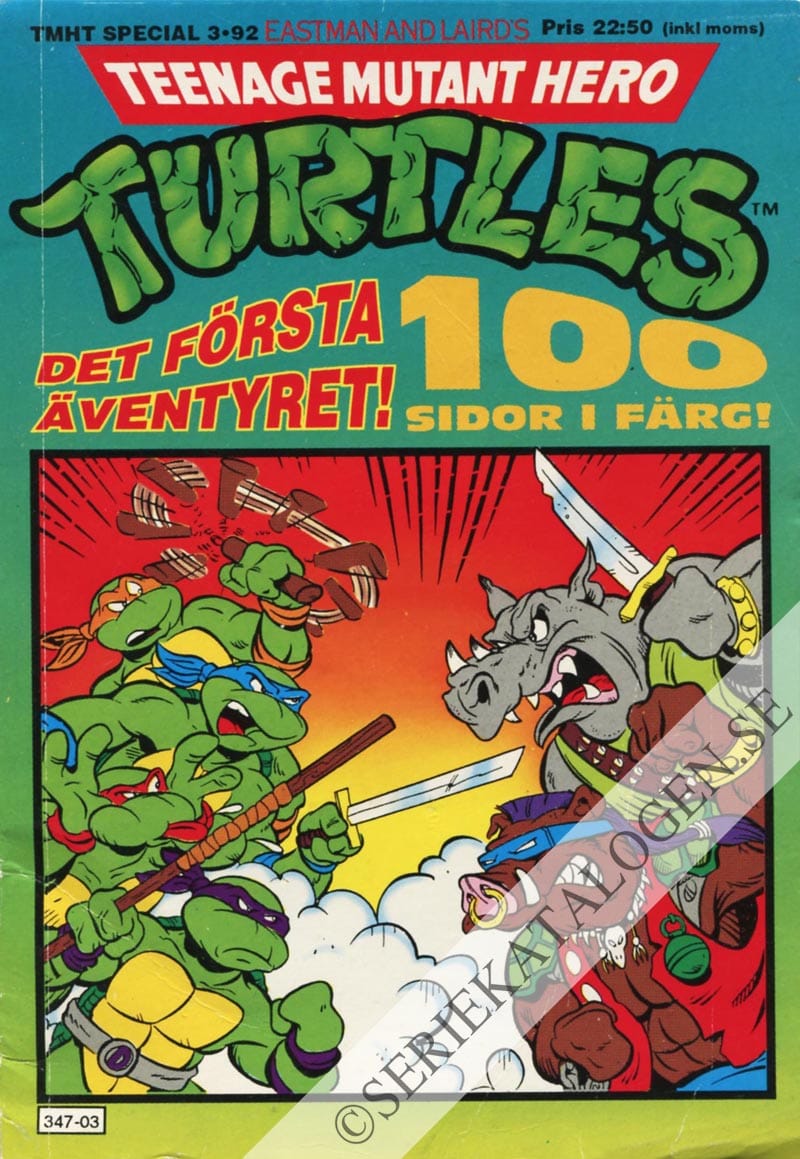 Framsida på Teenage mutant hero turtles special #3 (1992)