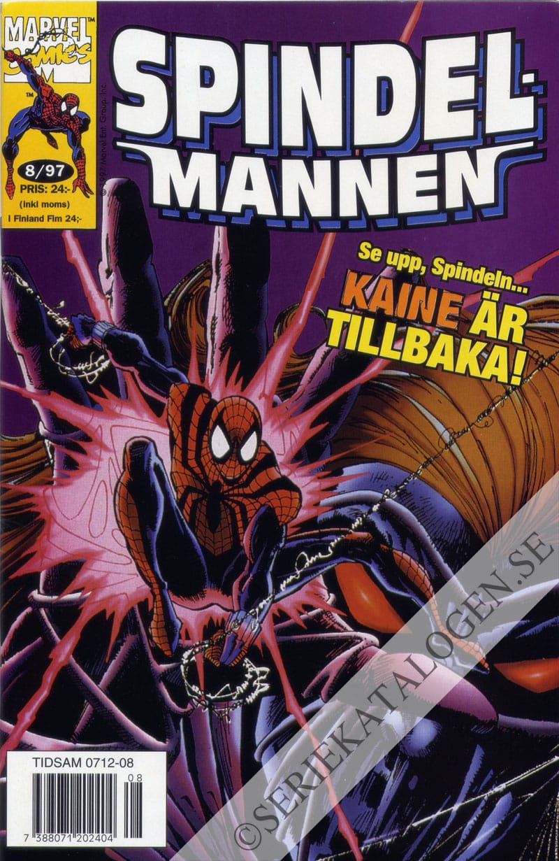 Framsida på Spindelmannen #8 (1997)