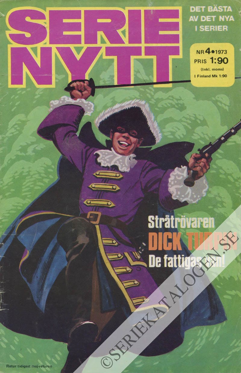 Framsida på Serie-Nytt #4 (1973)