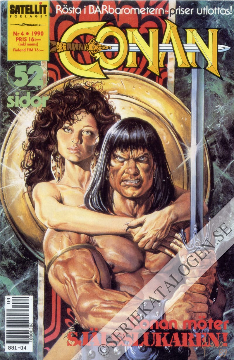 Framsida på Conan barbaren #4 (1990)