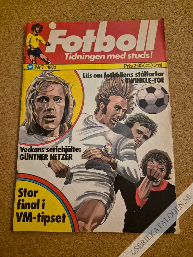 Framsida på Fotboll #7 (1974)