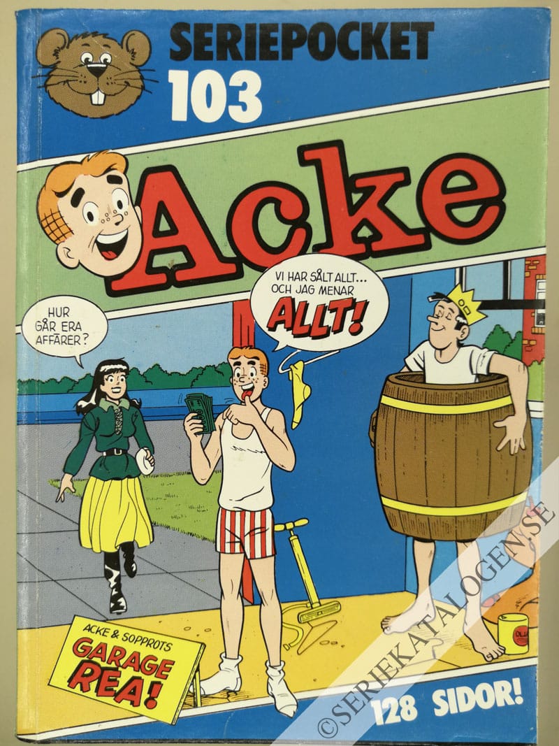 Framsida på Seriepocket #103 - Acke (1981)