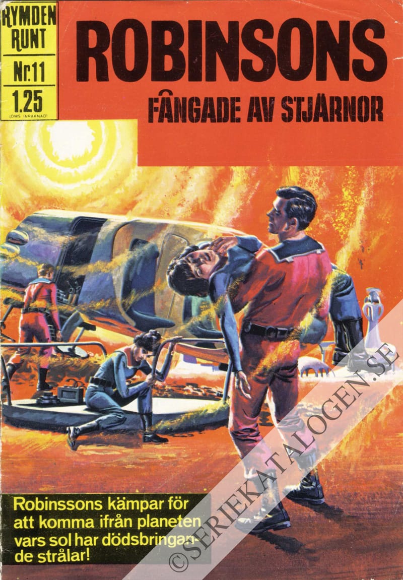 Framsida på Rymden runt Robinsons fångade av stjärnorna (1968)