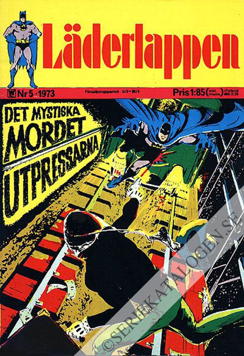 Framsida på Läderlappen och Robin #5 (1973)