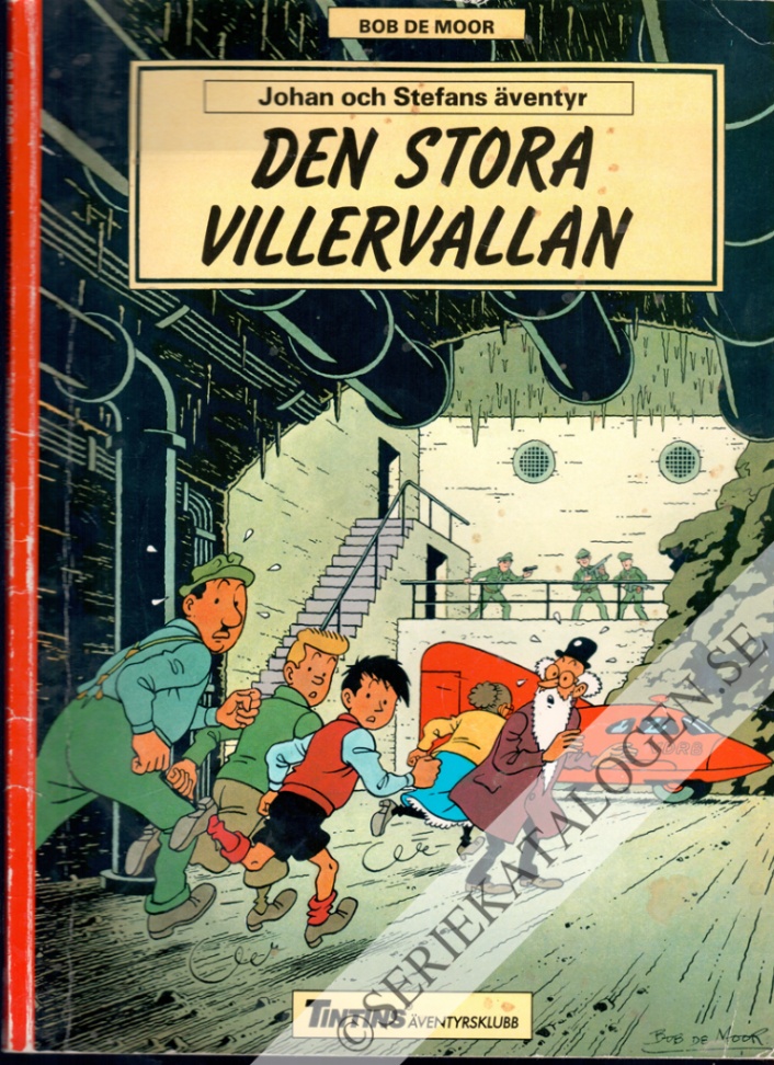 Framsida på Tintins äventyrsklubb Den stora villervallan (1988)