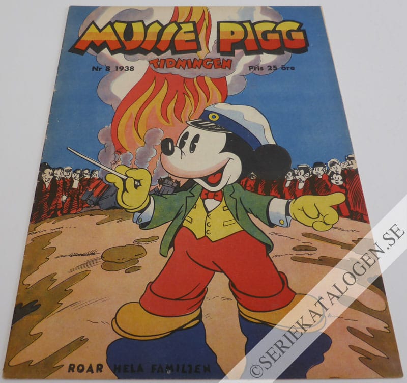 Framsida på Musse Pigg-tidningen #8 (1938)