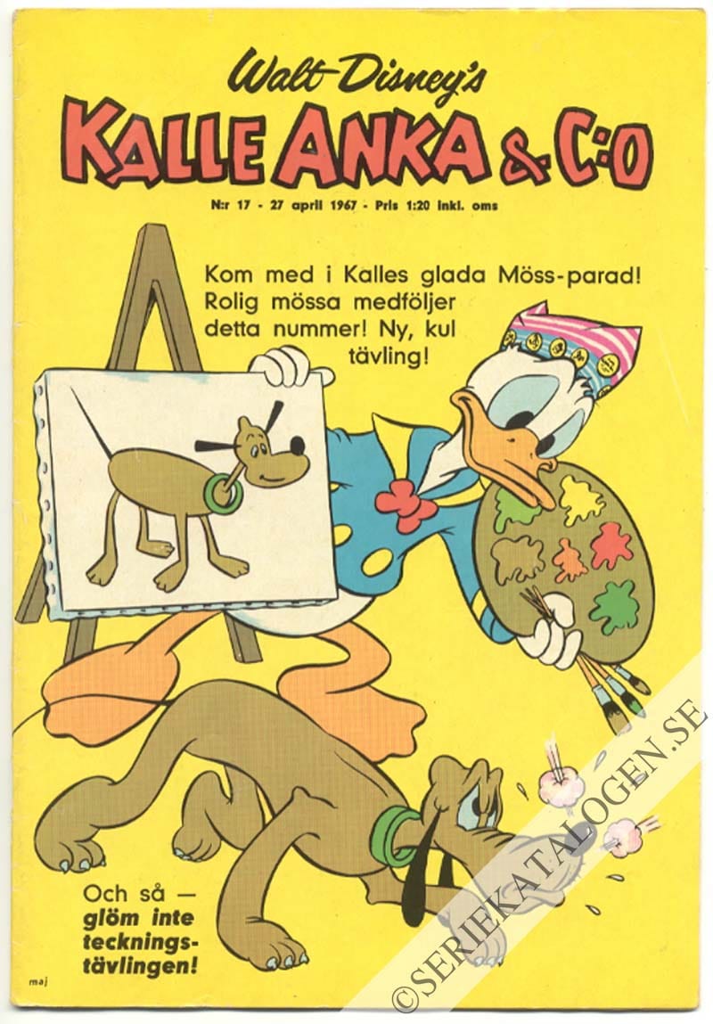 Framsida på Kalle Anka & C:o #17 (1967)