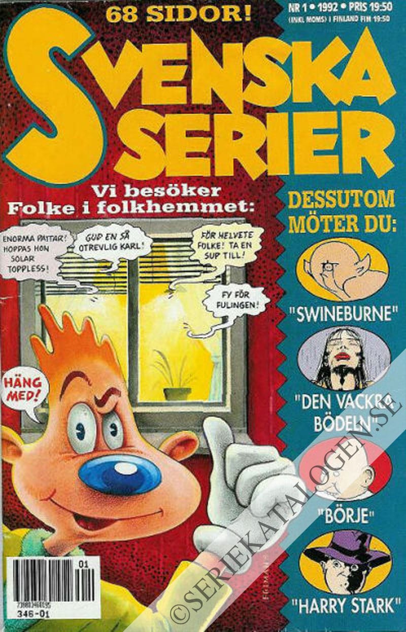 Framsida på Svenska serier #1 (1992)