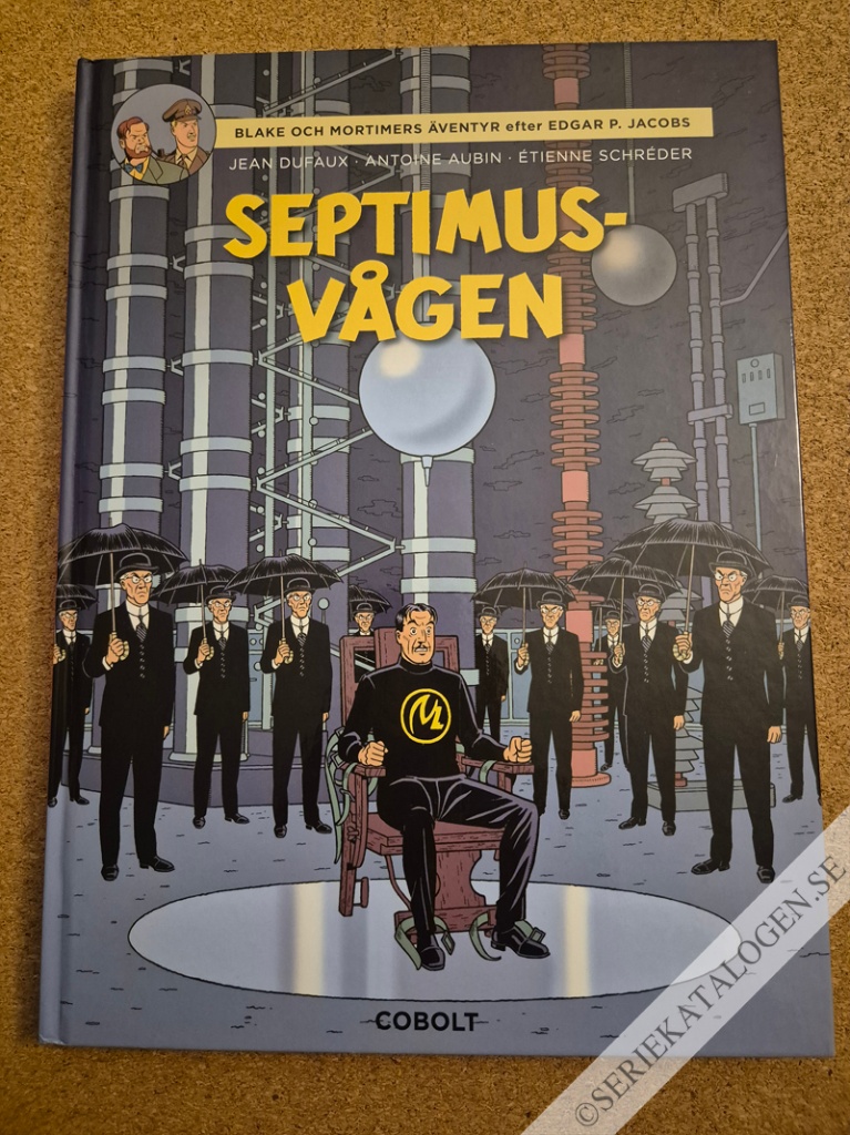 Framsida på Blake och Mortimers äventyr Septimusvågen (2024)