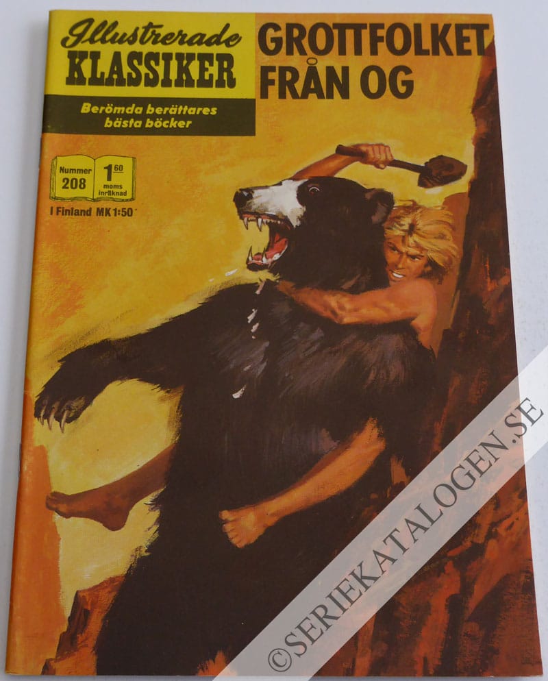 Framsida på Illustrerade Klassiker #208 - Grottfolket från Og (1971)