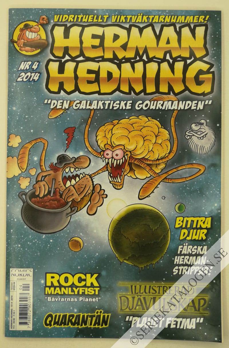 Framsida på Herman Hedning #4 (2014)