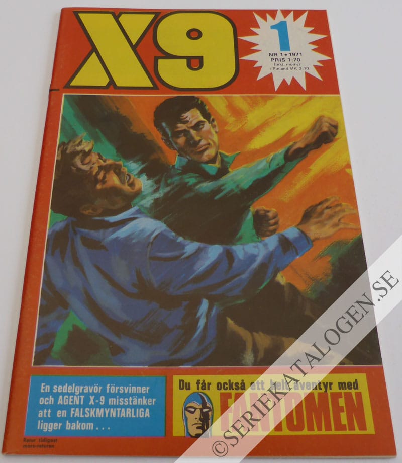 Framsida på X9 #1 (1971)