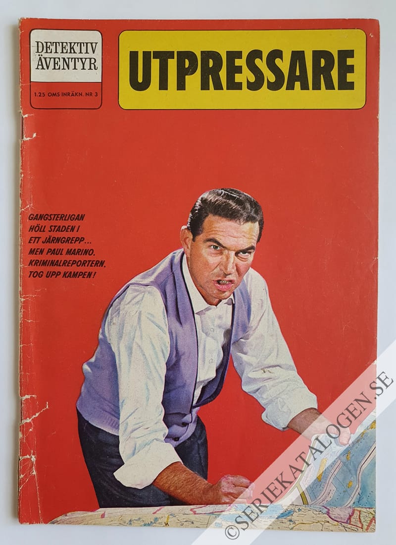 Framsida på Detektiväventyr Utpressare (1962)