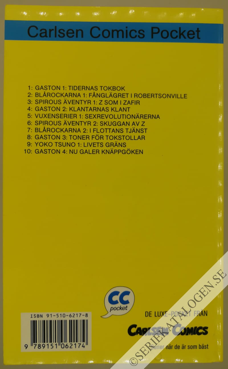 Baksida på Gaston 4: Nu galer knäppgöken (1991)