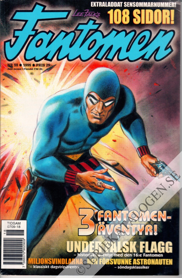 Framsida på Fantomen #18 (1999)