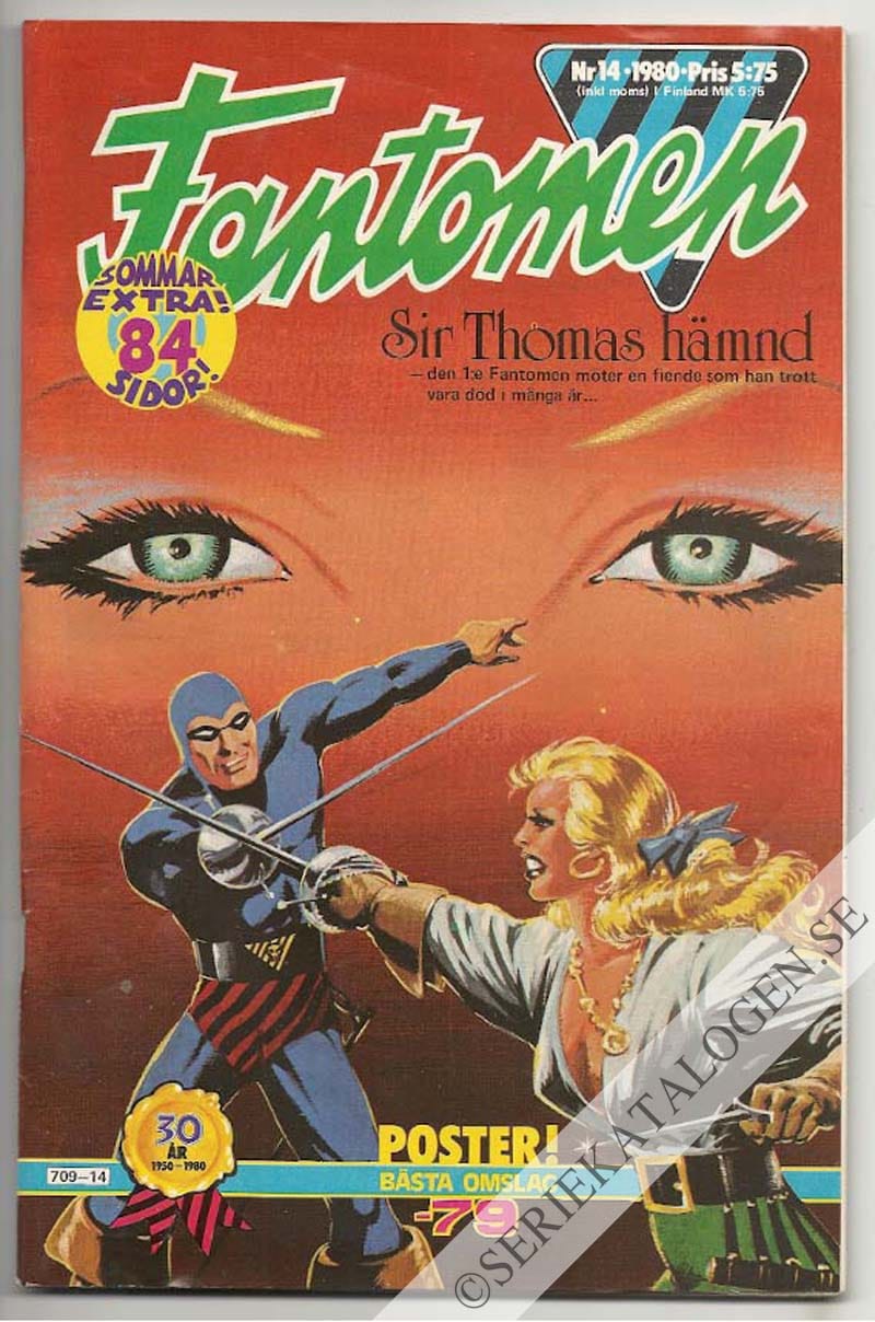 Framsida på Fantomen #14 (1980)