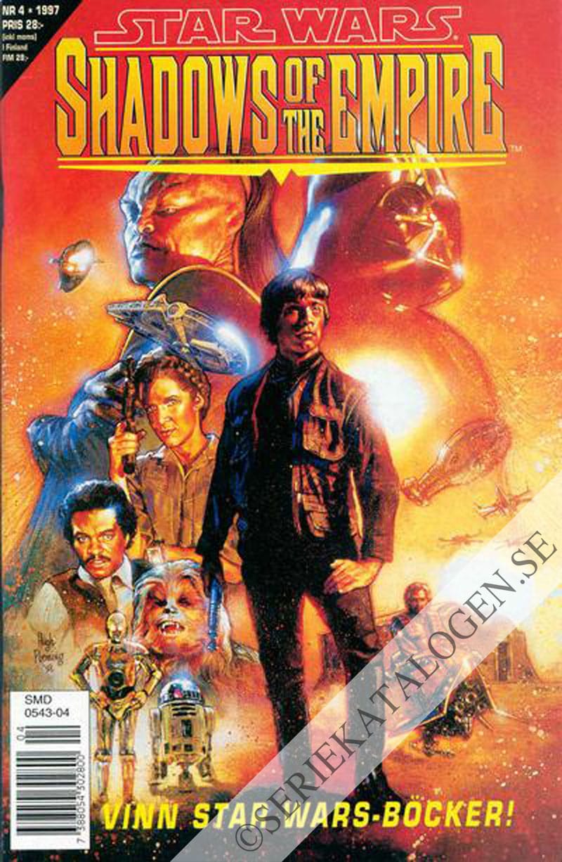 Framsida på Star Wars Shadows of the Empire (1997)