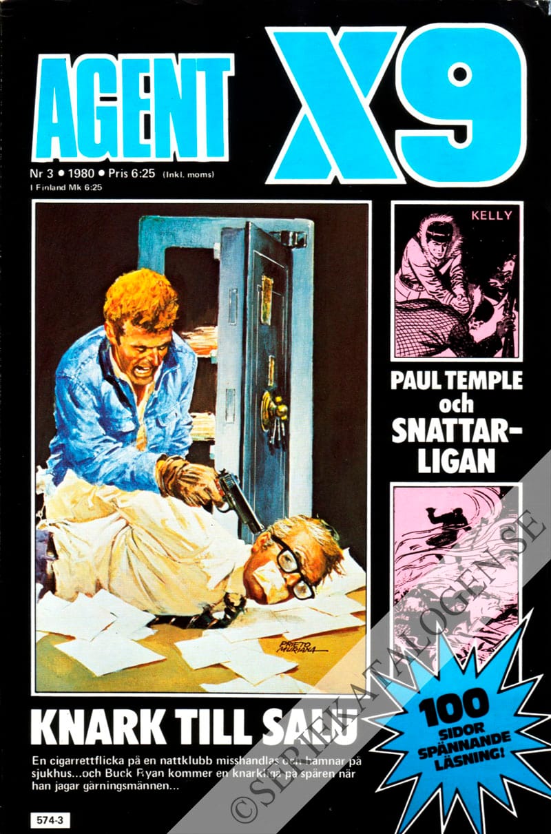 Framsida på Agent X9 #3 (1980)