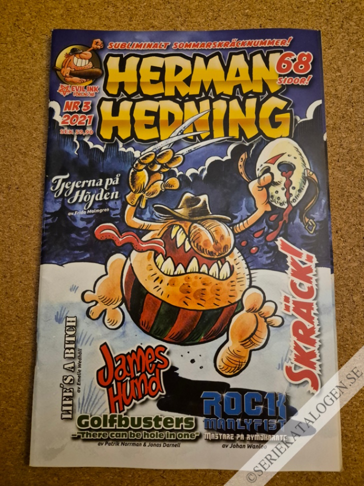 Framsida på Herman Hedning #3 (2021)