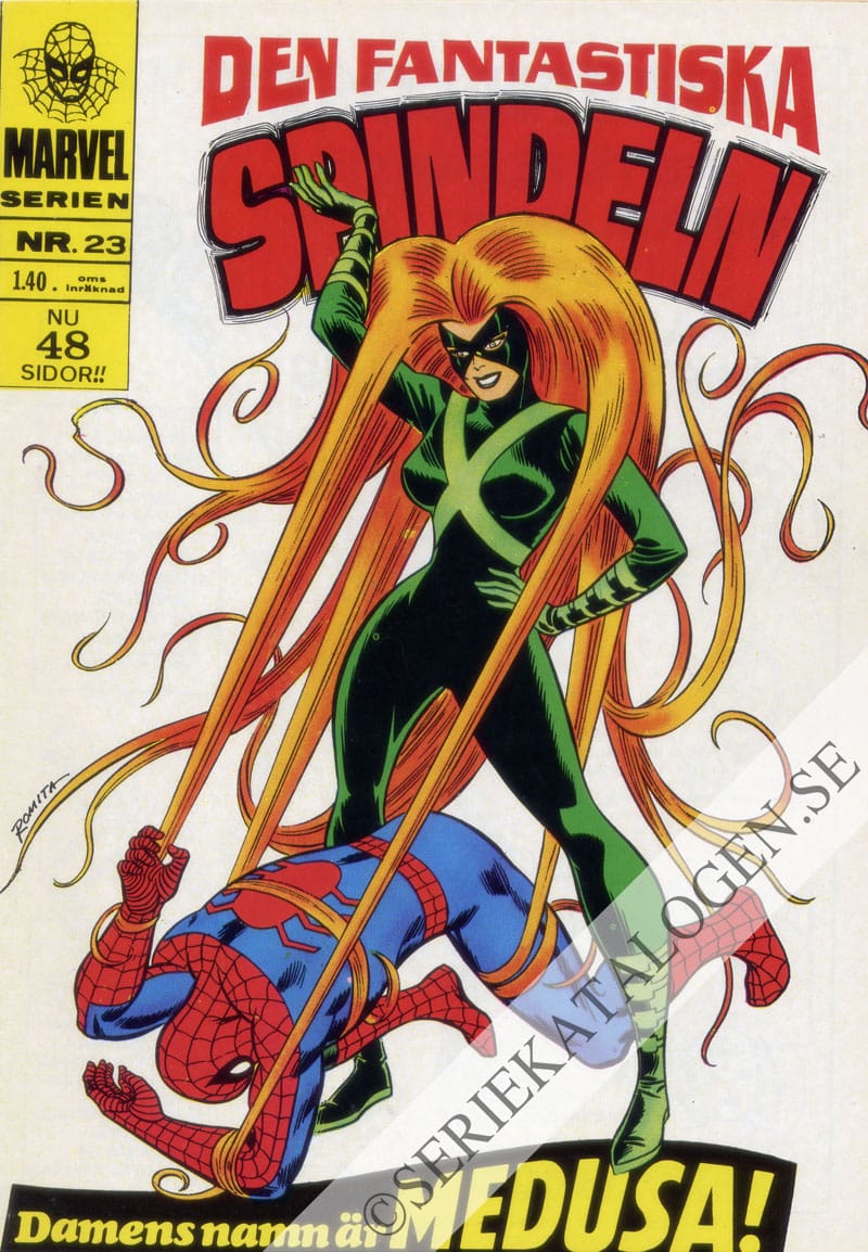 Framsida på Marvelserien Damens namn är Medusa! (1969)