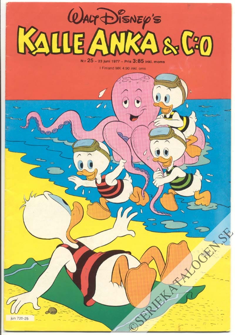Framsida på Kalle Anka & C:o #25 (1977)