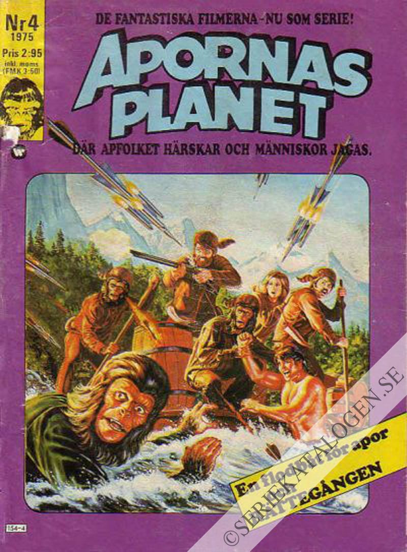 Framsida på Apornas planet #4 (1975)