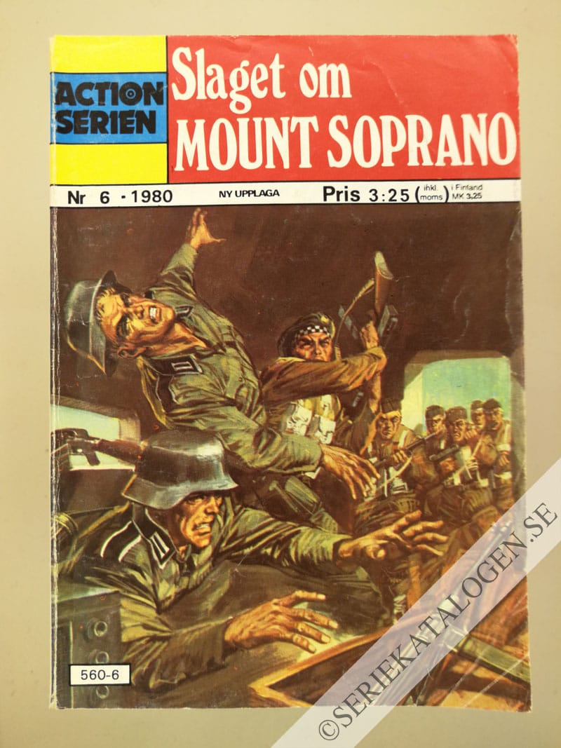 Framsida på Actionserien Slaget om Mount Soprano (1980)