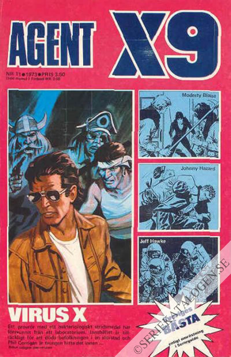 Framsida på Agent X9 #11 (1973)