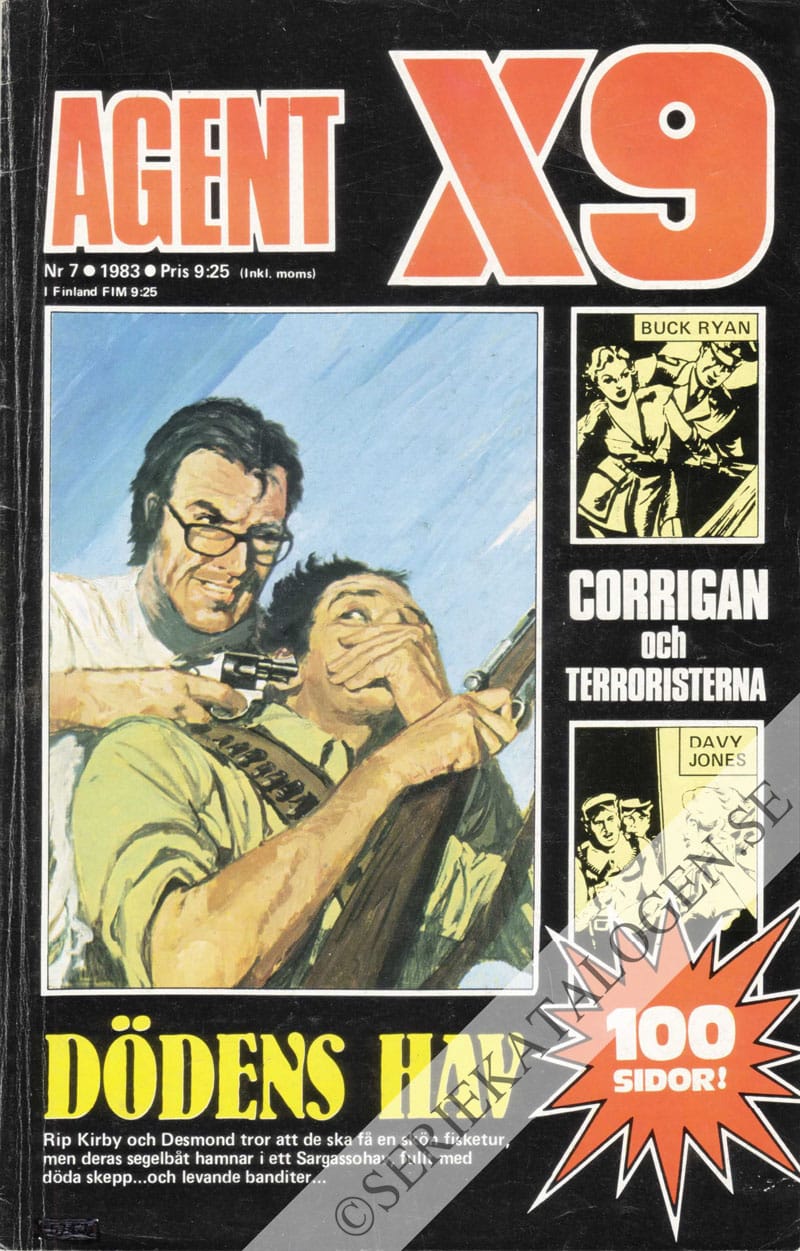 Framsida på Agent X9 #7 (1983)