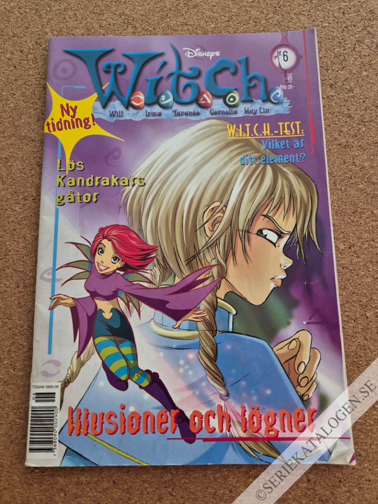 Framsida på W.i.t.c.h. #6 - Illusioner och lögner (2001)