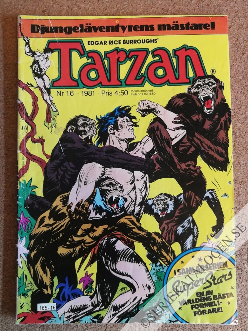 Framsida på Tarzan #16 (1981)