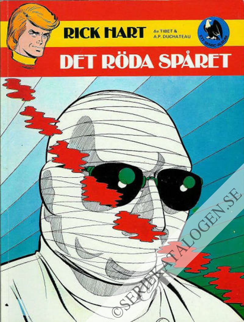 Framsida på Rick Hart Det röda spåret (1981)