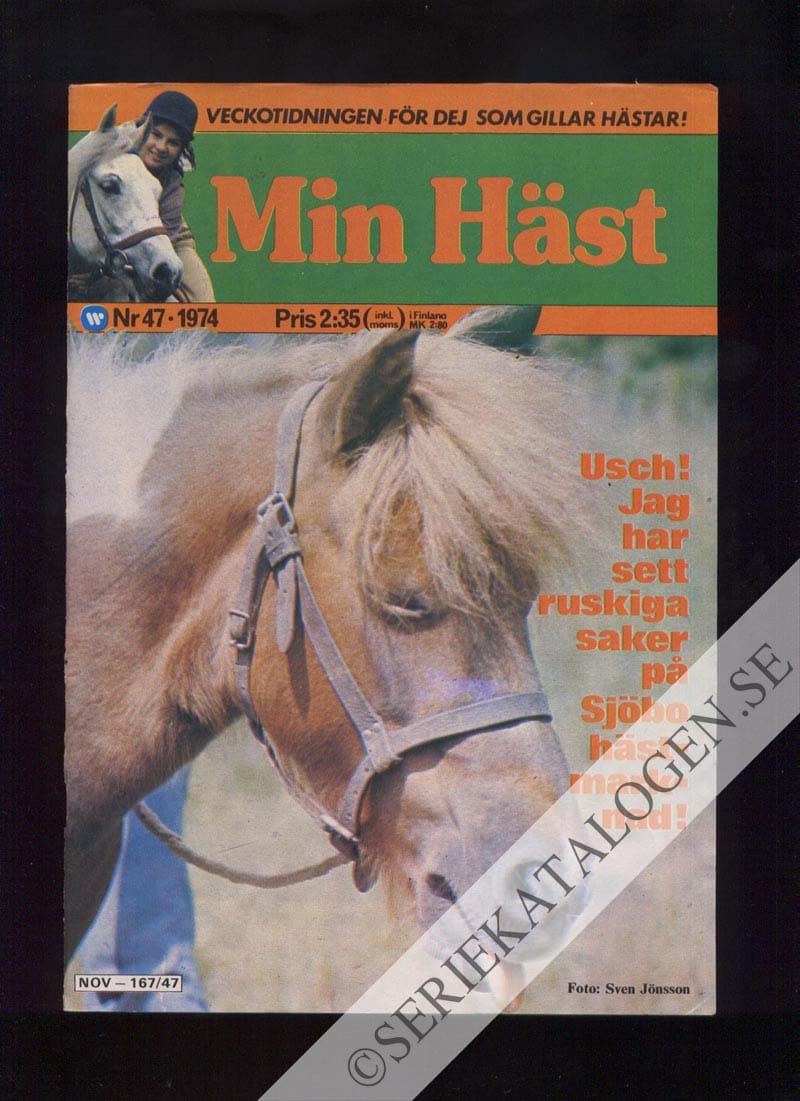 Framsida på Min häst #47 (1974)