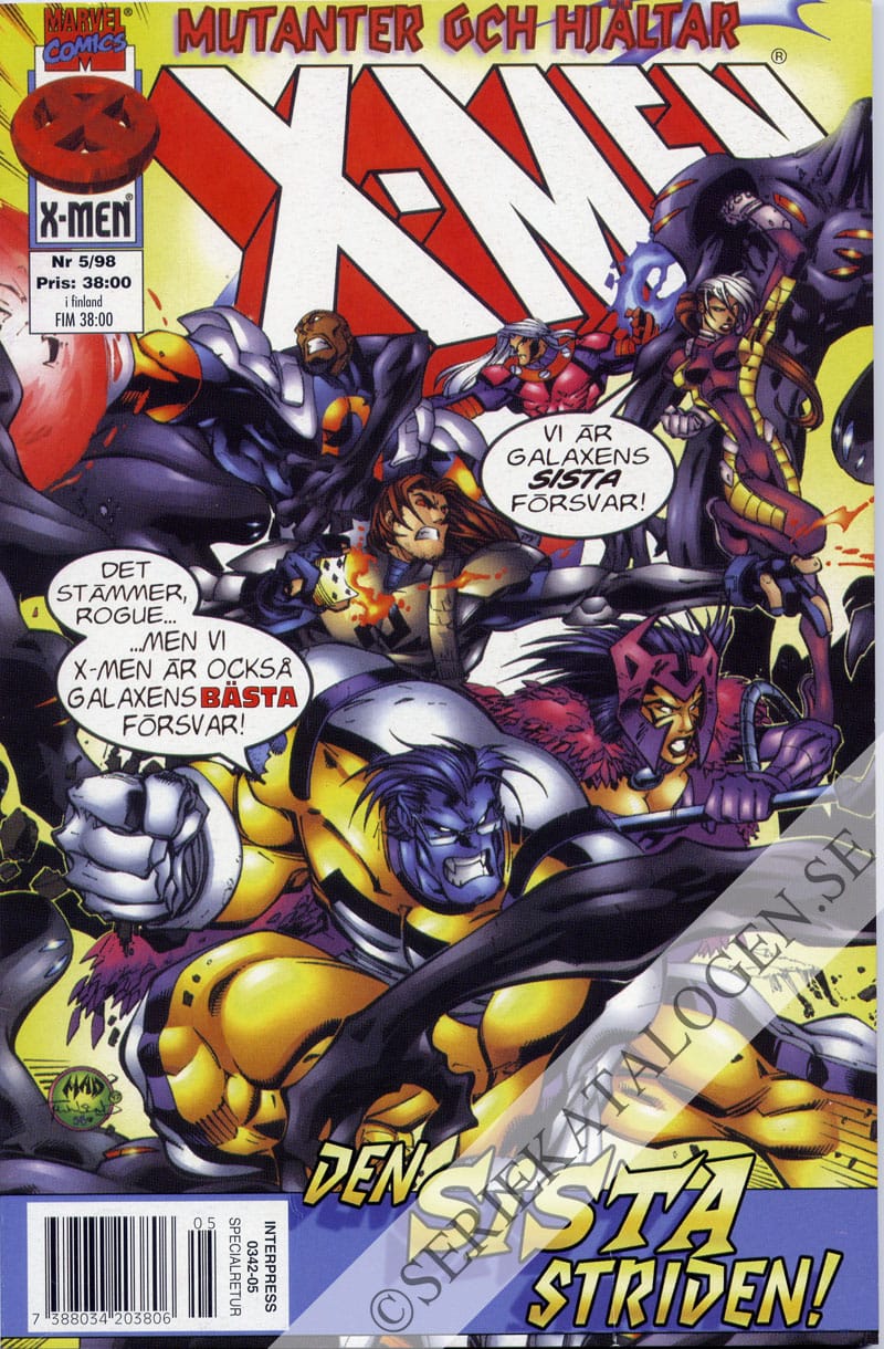 Framsida på X-Men #5 (1998)