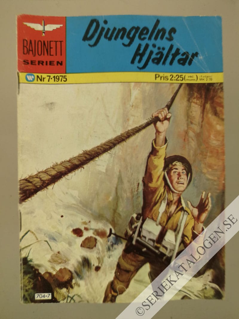 Framsida på Bajonettserien #7 - Djungelns hjältar (1975)