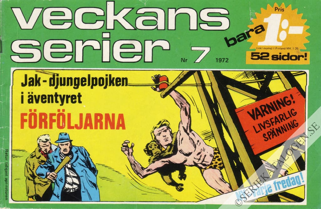Framsida på Veckans serier #7 (1972)