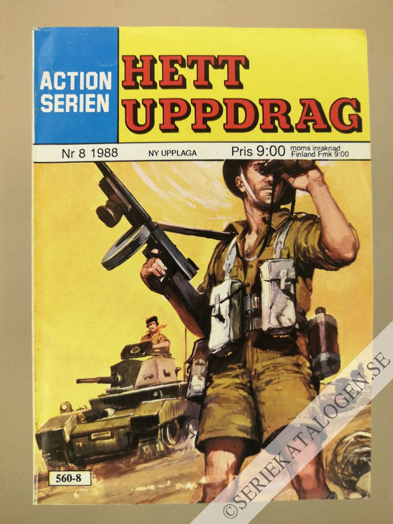 Framsida på Actionserien #8 - Hett uppdrag (1988)