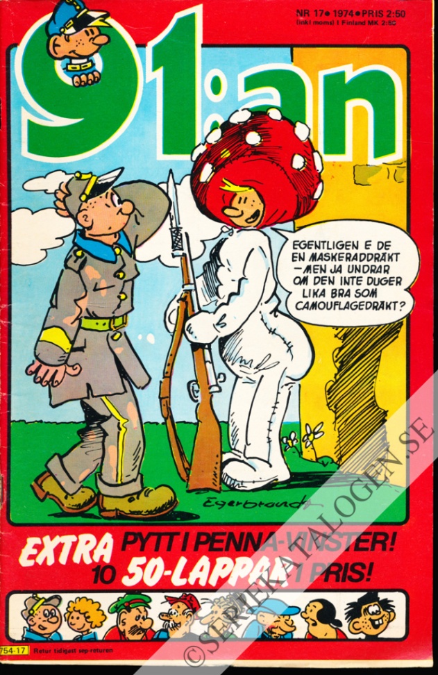 Framsida på 91:an #17 (1974)
