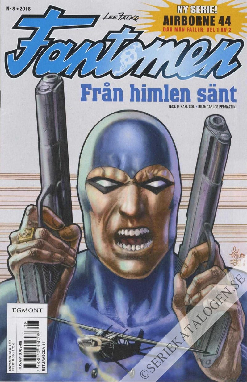 Framsida på Fantomen #8 (2018)