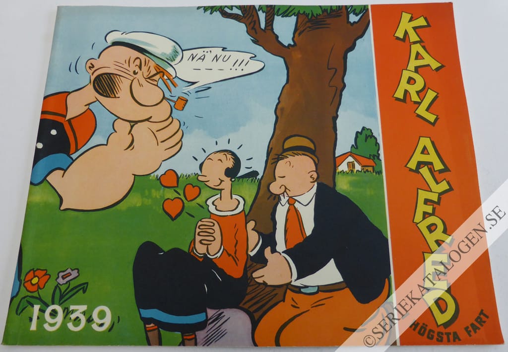 Framsida på Karl Alfred - bragder och äventyr I högsta fart (1939)