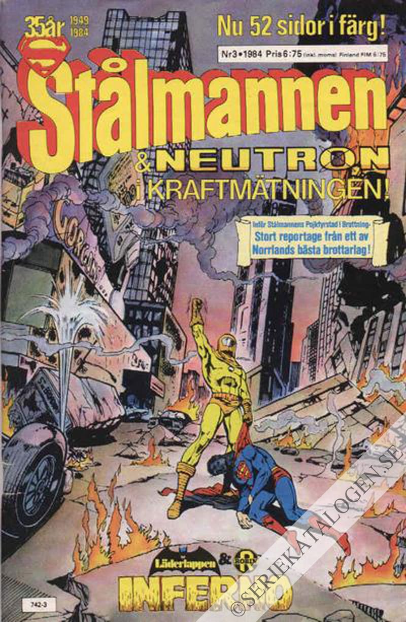 Framsida på Stålmannen #3 (1984)