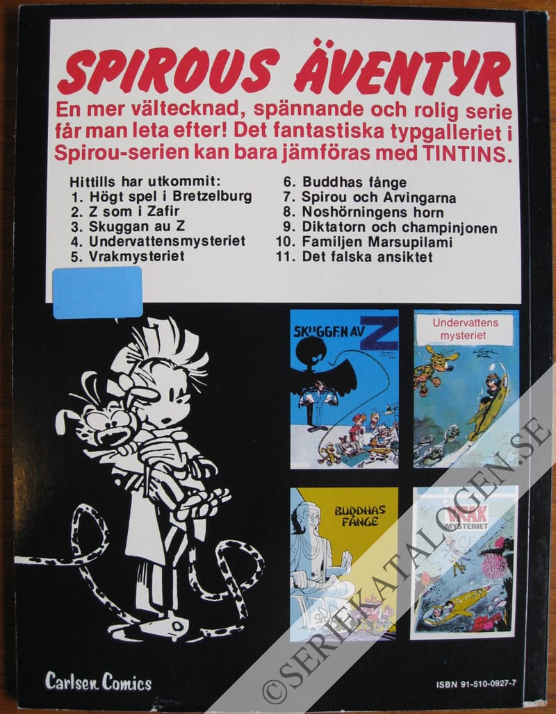 Baksida på Det falska ansiktet (1976)