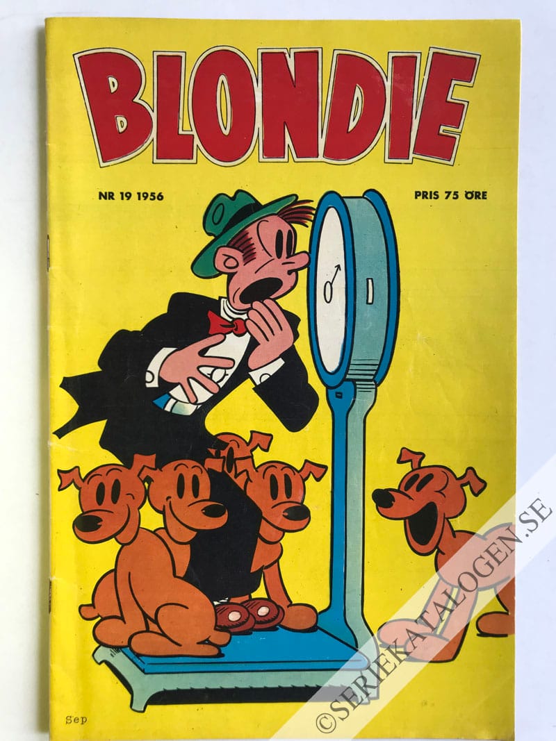 Framsida på Blondie #19 (1956)